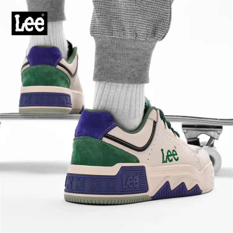 Lee男鞋运动鞋板鞋秋季百搭休闲潮流低帮男士复古鞋子小白鞋时尚
