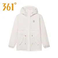 361度短款运动棉服女2025冬季新款保暖收腰连帽休闲时尚百搭外套