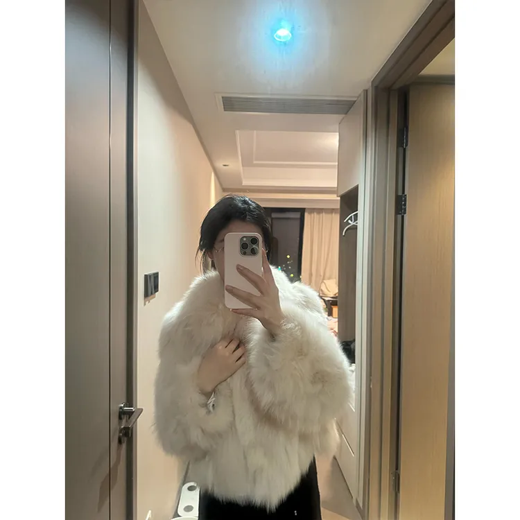 2024秋冬新款韩系时髦慵懒风小个子毛毛外套名媛气质宽松保暖上衣