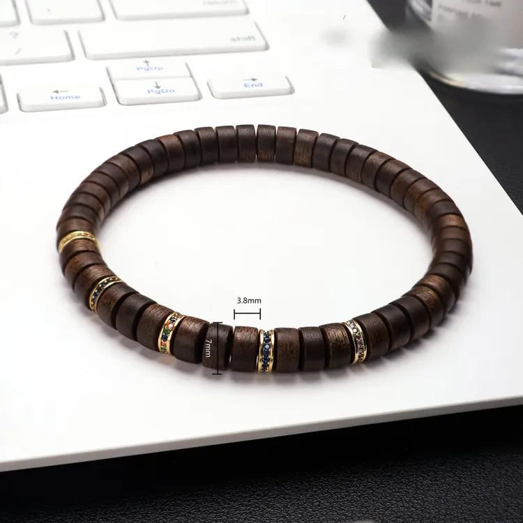 沉香正宗沉香手串7MM印尼加里曼丹沉水沉香药片天然奇楠收藏