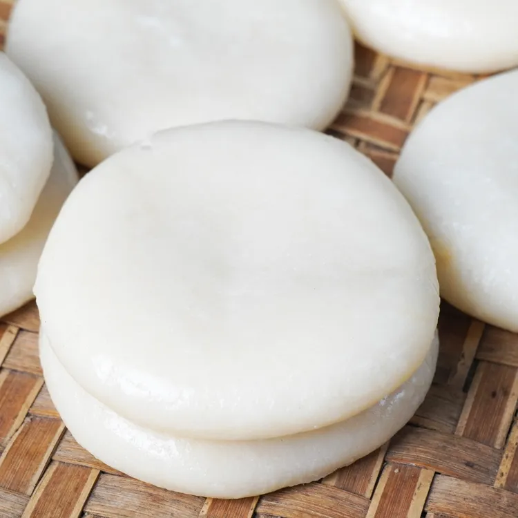 贵州特产手工糯米糍粑能拉丝配红糖黄豆面