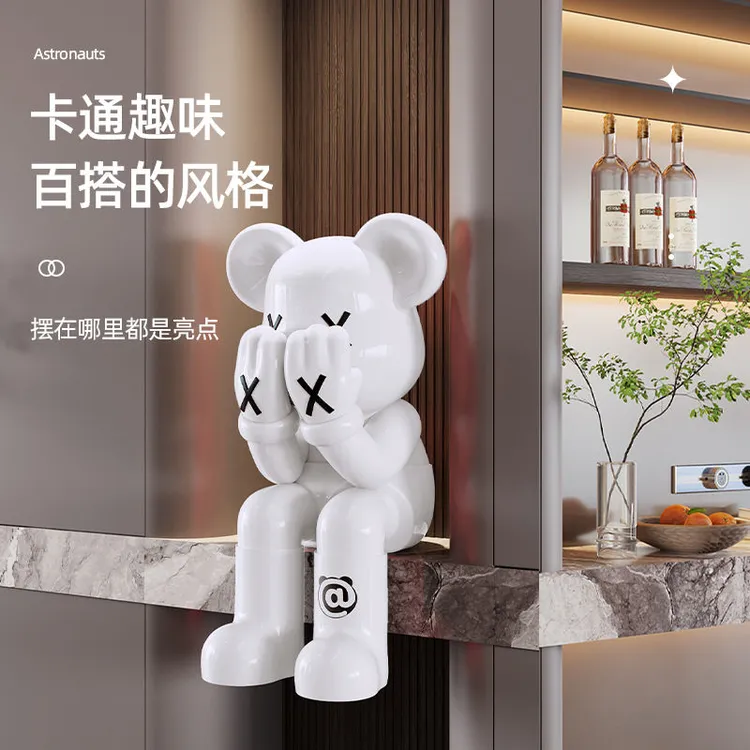 暴力熊摆件新房客厅装饰品电视柜沙发落地工艺品轻奢高档乔迁礼物