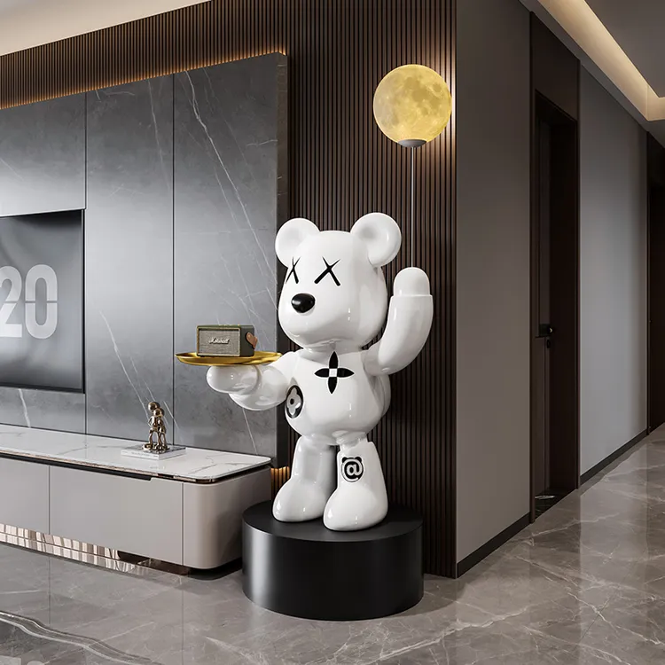 大型高档暴力熊大号新房客厅玄关家居装饰品落地摆件乔迁新居礼物