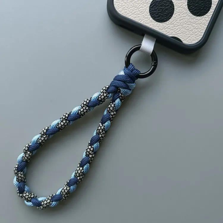 手机挂绳手腕手工编织绳挂件户外运动短款手提带便携多彩挂链男女