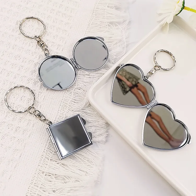 手机挂绳创意补妆镜子挂件钥匙扣挂坠精致吊绳饰品挂链手机壳通用