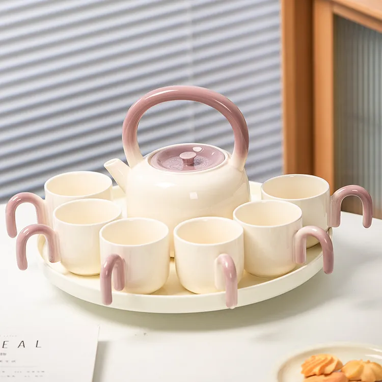 乐茗8头水具-奶白紫