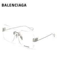 Balenciaga/巴黎世家眼镜框女大框纯欲风素颜平光近视镜架BB0113O