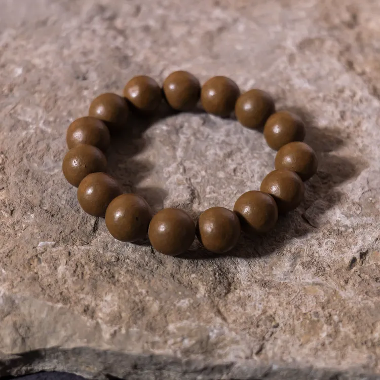 桂花木樨古法手工合香珠手串捻珠工艺制作