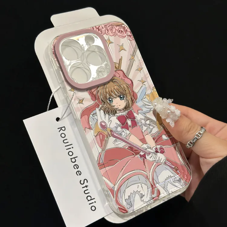 BANCA魔法粉色百变小樱iphone15/13苹果14手机壳华为vivo小米oppo