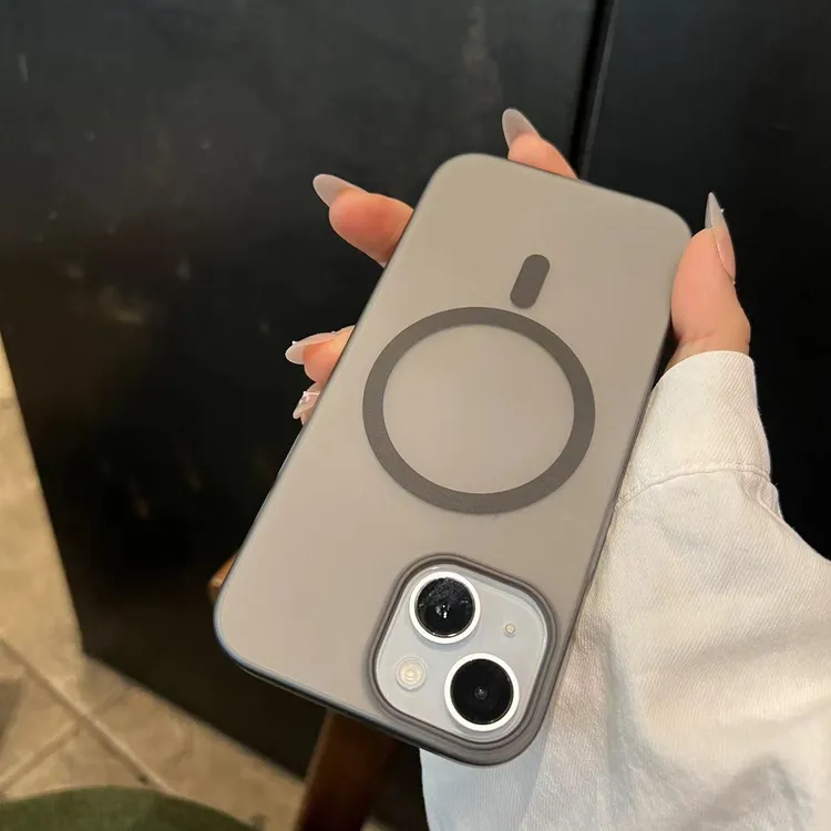 BANCA适用冰雾超薄磁吸苹果16promax手机壳17防指纹15pro肤感14男