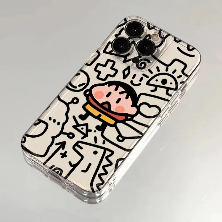 BANCA拼图小新适用iphone16/15手机壳苹果14华为vivo小米oppo软壳