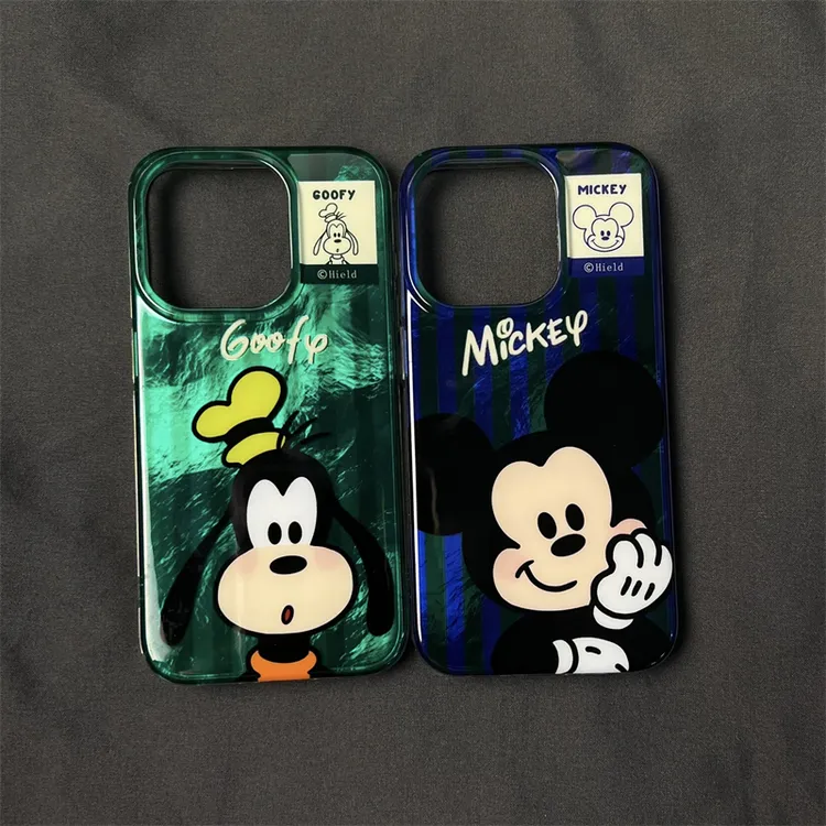 BANCA可爱托腮米奇高飞适用苹果16手机壳iphone15/14promax冰川13