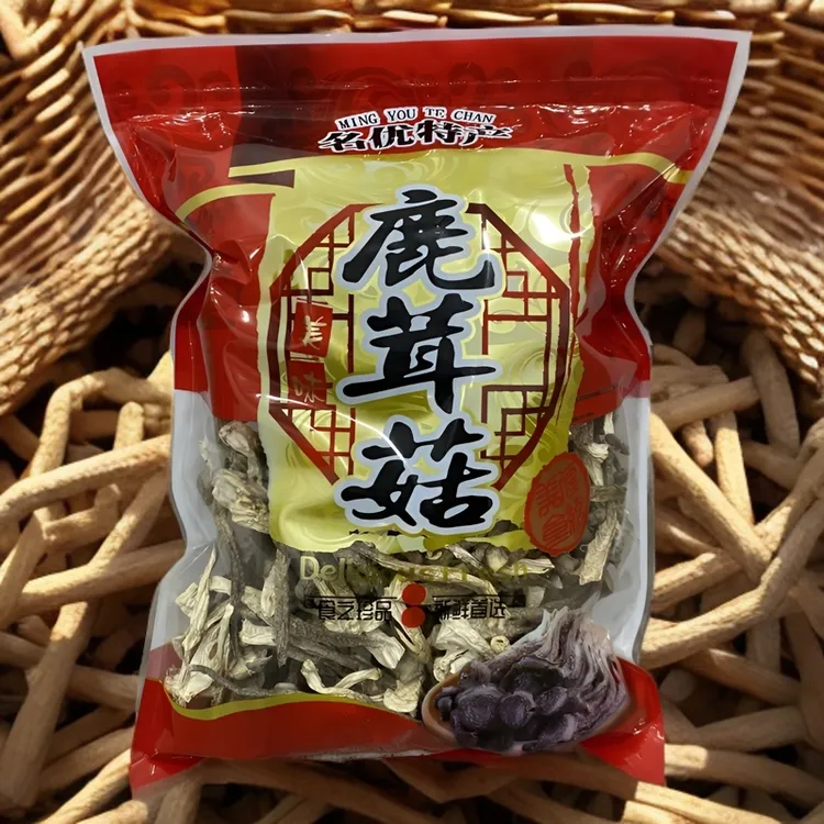 蘑菇家优质无碎干菌菇鹿茸菇红菇脆鲜嫩干货净重包邮特产
