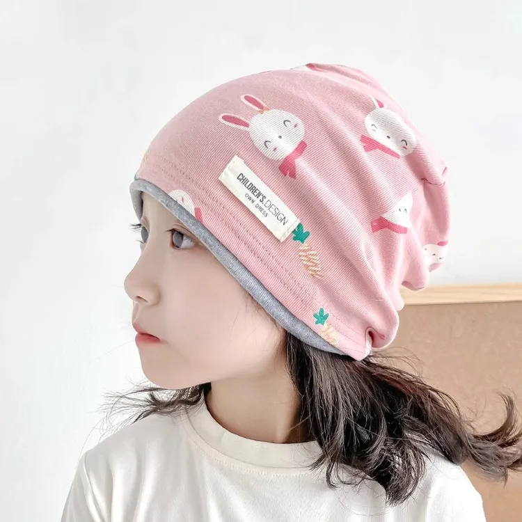 女童堆堆帽2025秋冬季新款双层保暖男童女宝宝中大童防风护耳帽子