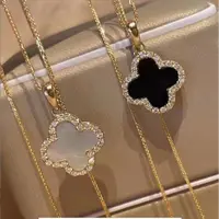 合金项链 【粉丝专享】四叶草时尚小香风气质项链轻奢小众锁骨链