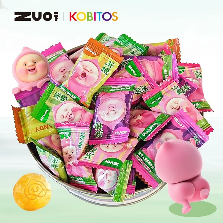 【屁桃茶糖多口味混合】散装硬糖水果茶上课学生独立包装喜糖结婚