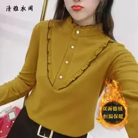 2025双面德绒衬衫女长袖秋冬新款2025洋气百搭显瘦衬衣内搭保暖打