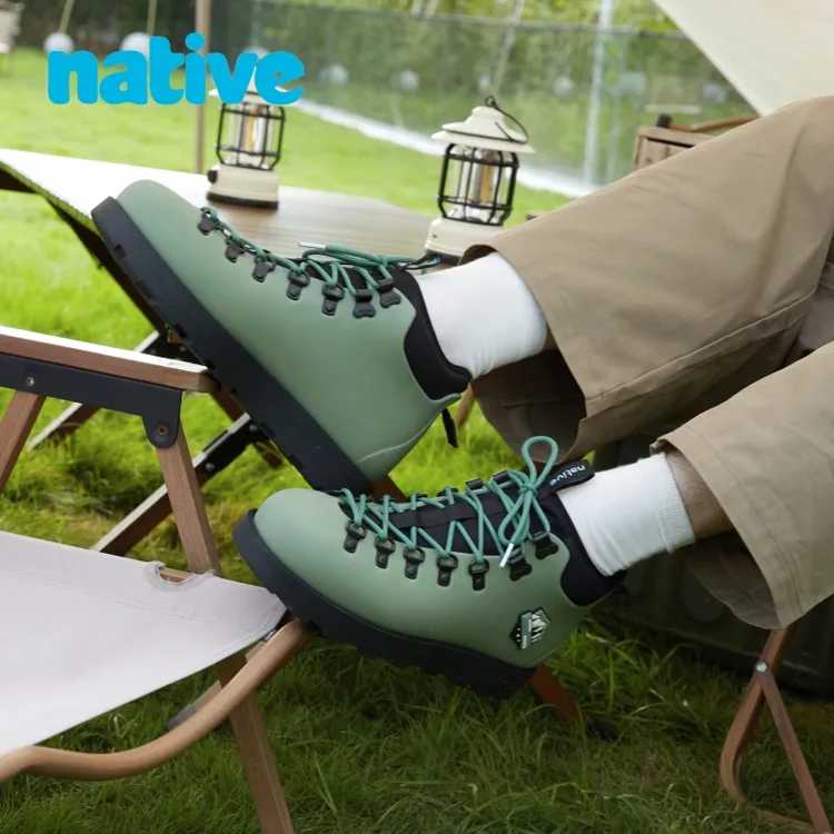 达人专属native【Fiz3.0纯色系列】亲子秋冬可拆卸欧包靴情侣厚底