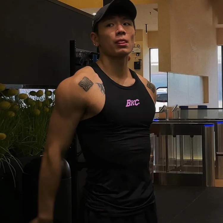 BKCXZICE阿连专属球员版美式运动背心速干篮球训练健身衣紧身无袖