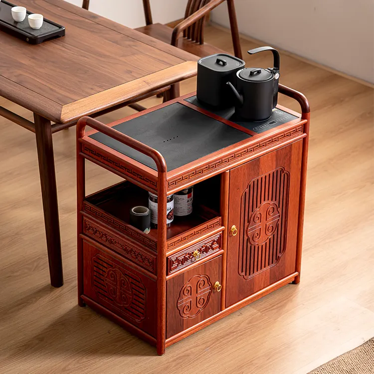 实木茶水柜茶几移动茶台烧水壶一体式家用小茶桌客厅储物泡茶桌