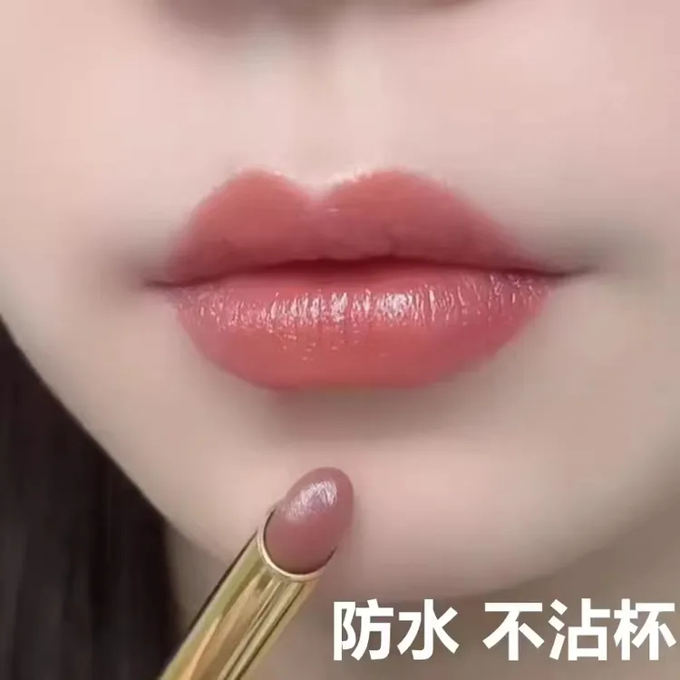 李佳琪推荐不掉色不沾杯肉桂奶茶色口红哑光雾面持久防水黄皮显白