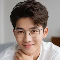 高档纯钛老花镜时尚商务显年轻复古超轻蓝光护目男款方框网红