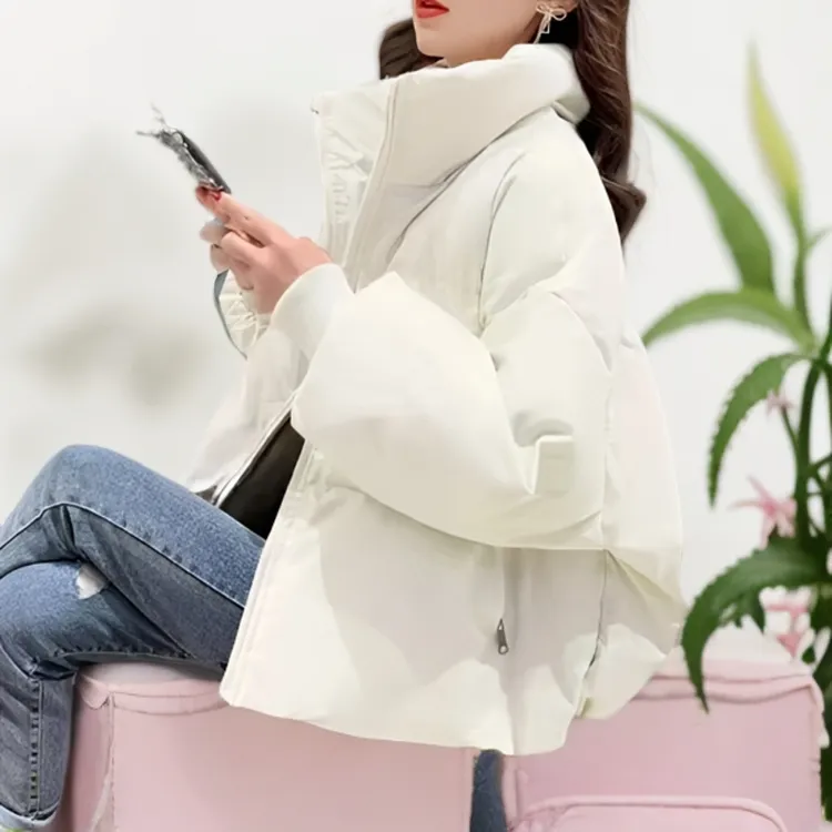 冬季百搭短款小个子韩版棉衣棉服女宽松洋气保暖2025年新款面包服