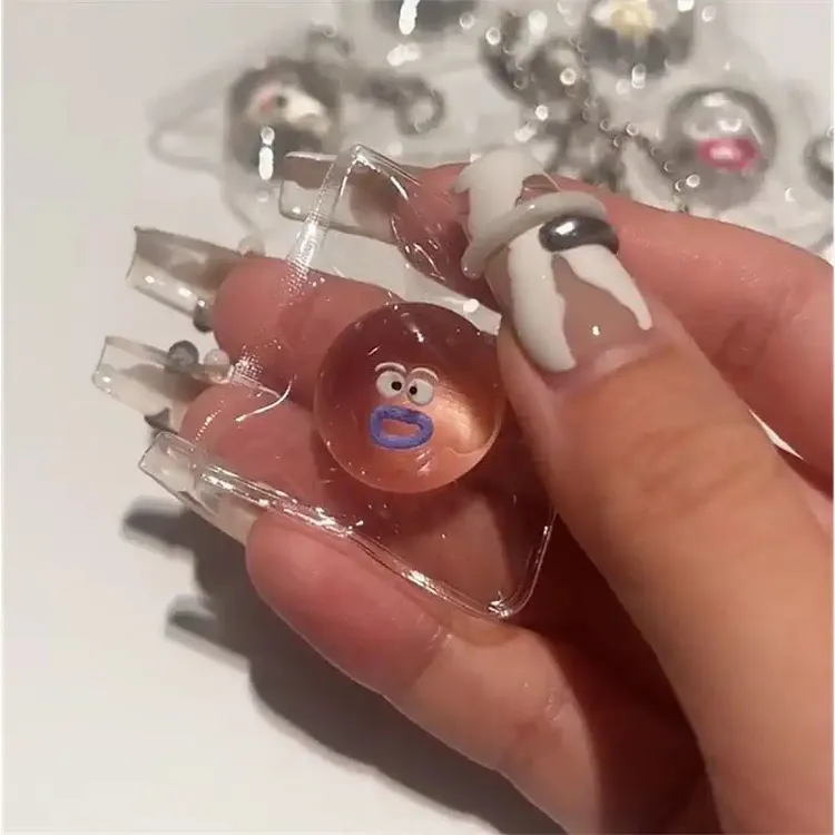 小鼻嘎透明表情包捏捏卡通小团子软胶捏捏乐烂泥手感解压发泄玩具