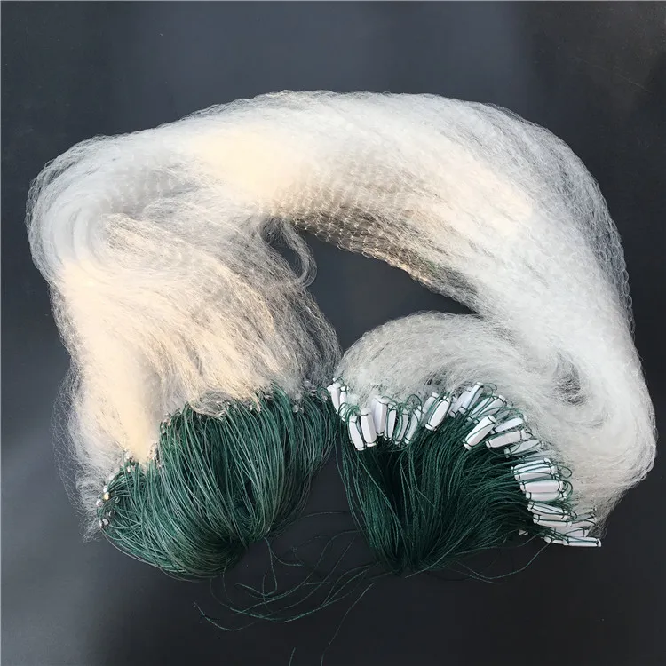 网净单层沉网白条餐条小鱼网0.5米4分眼7分眼1指1.5指50米粘网丝