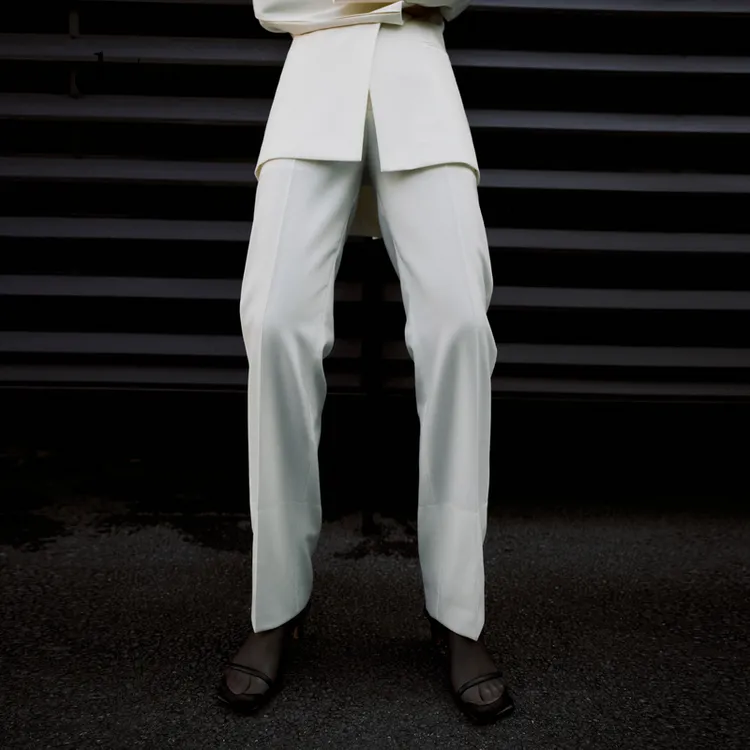 【新品首降】edition精英衣橱系列直筒绵羊毛西裤#EBD3PAT018