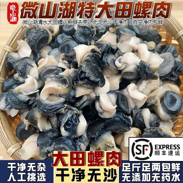 特大号新鲜清水田螺肉干净无沙去壳螺丝肉螺蛳粉专用商用批发顺丰