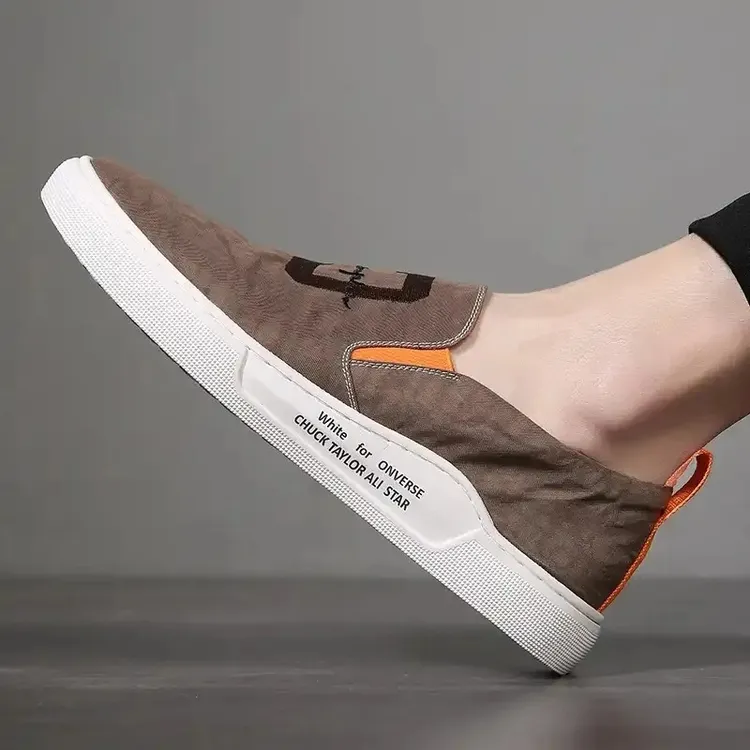 帕达索 潮流男士透气休闲鞋百搭帆布鞋男时尚驾车鞋 GB0534 AZG