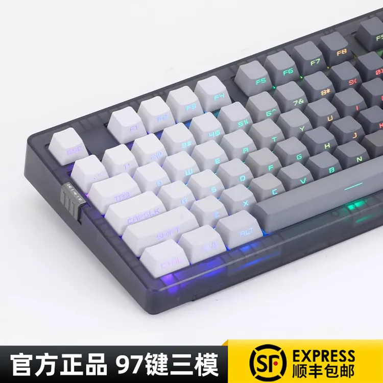 佐赫zh980幻影侧刻机械键盘有线无线蓝牙客制化电竞游戏麻将音