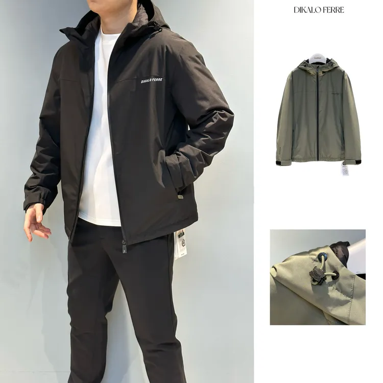 617 迪卡里奥·费雷/24秋冬新款男士商务轻户外风衣羽绒服外套