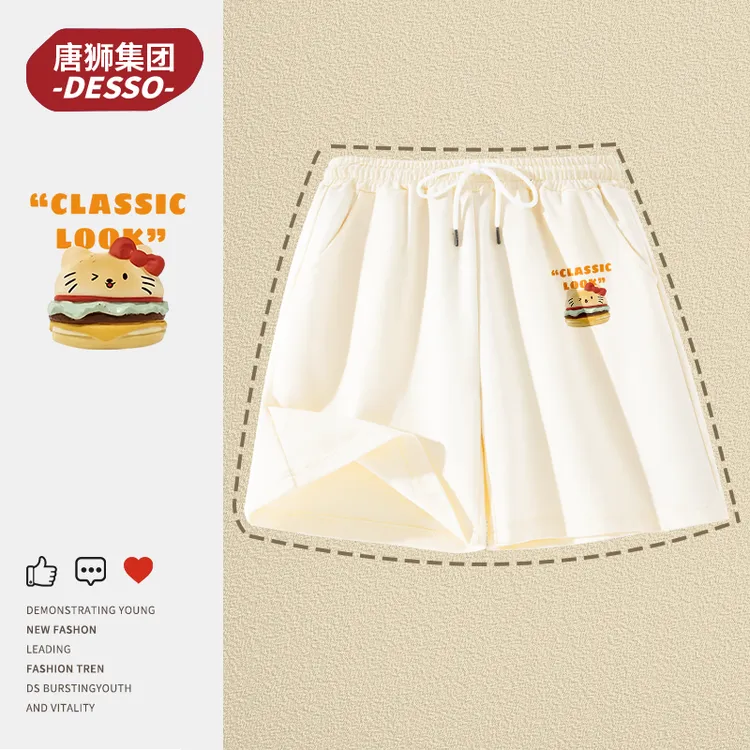 唐狮集团desso运动休闲短裤女款2025新款爆款夏季薄款阔腿五分裤