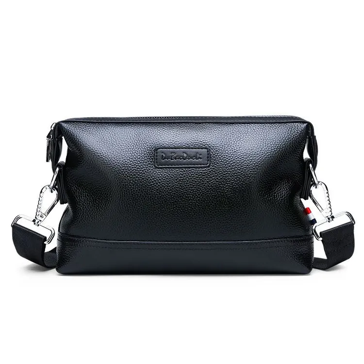 真皮斜挎包休闲手拿包大容量新款男包多功能真牛皮单肩小包