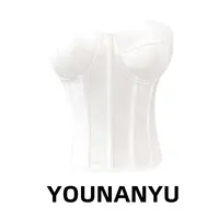 法式白色鱼骨抹胸吊带背心女夏季高级感甜辣性感辣妹无袖上衣外穿