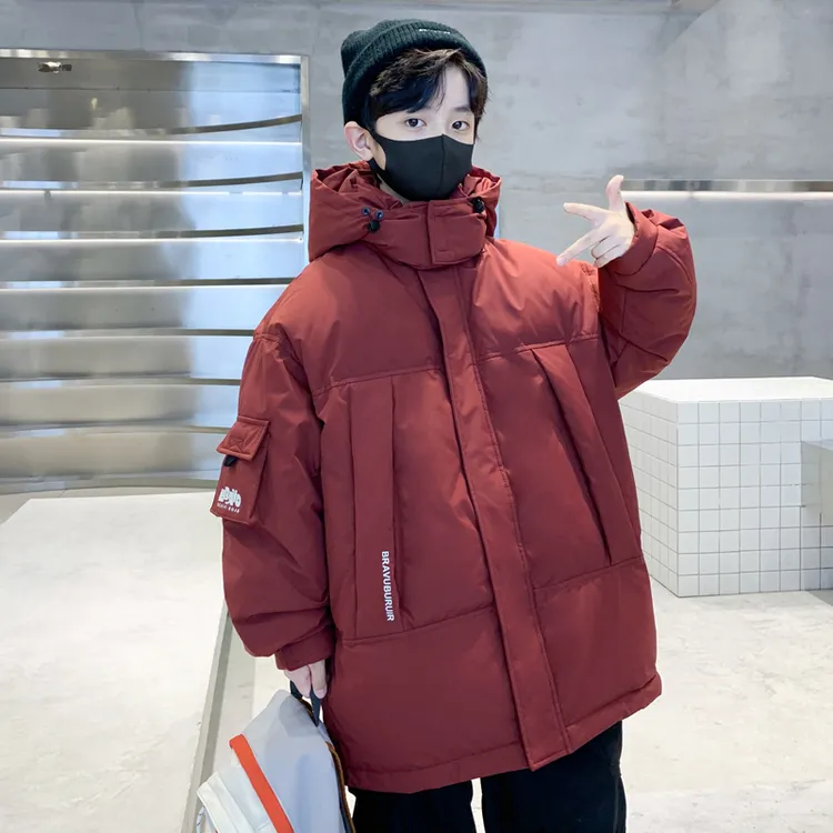 男童冬装白鸭绒羽绒中长款2025新款潮儿童中大童免洗外套冬季保暖