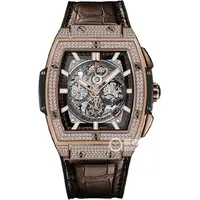 99新 Hublot/宇舶表 老佛爷/宇舶601后升级镶钻/自动/18年全套