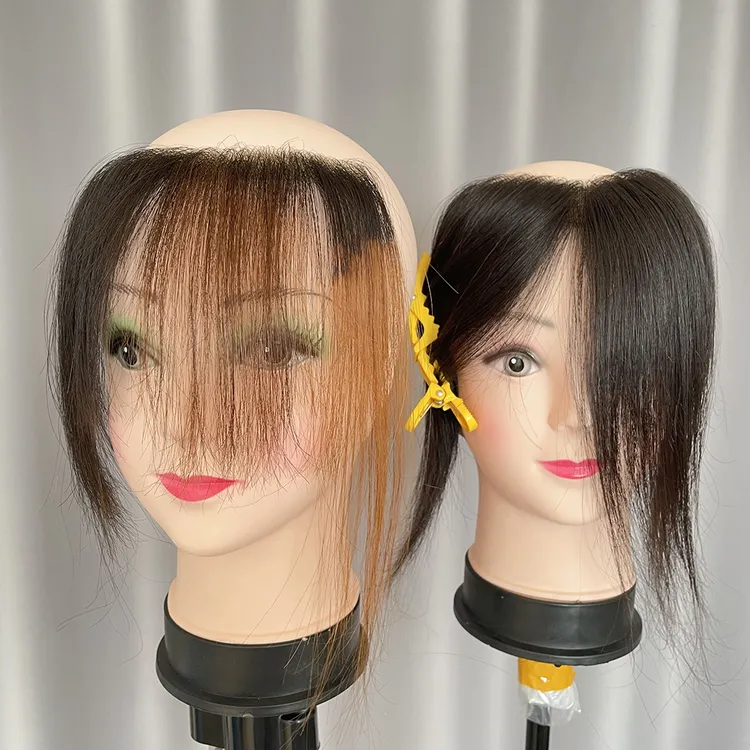 发际线假发贴片前额补发片真人发刘海假发片可烫可染发际线神器