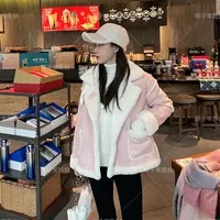 WT0174西装领毛毛外套