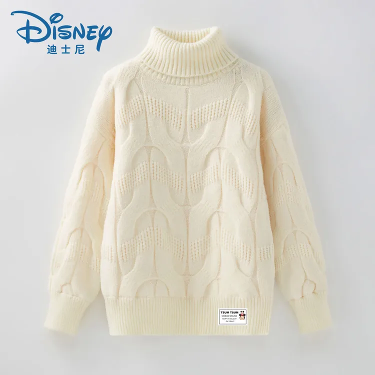 女童毛衣中大童冬季新款加绒加厚针织衫打底衫高领套头毛衫