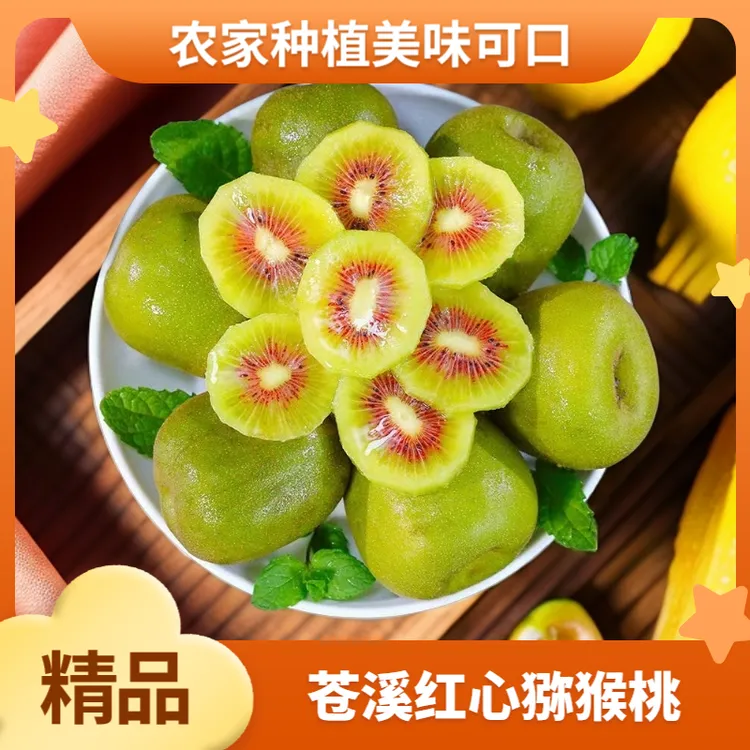 正宗苍溪红心猕猴桃新鲜美味香甜多汁老少皆宜精选品质果园直发