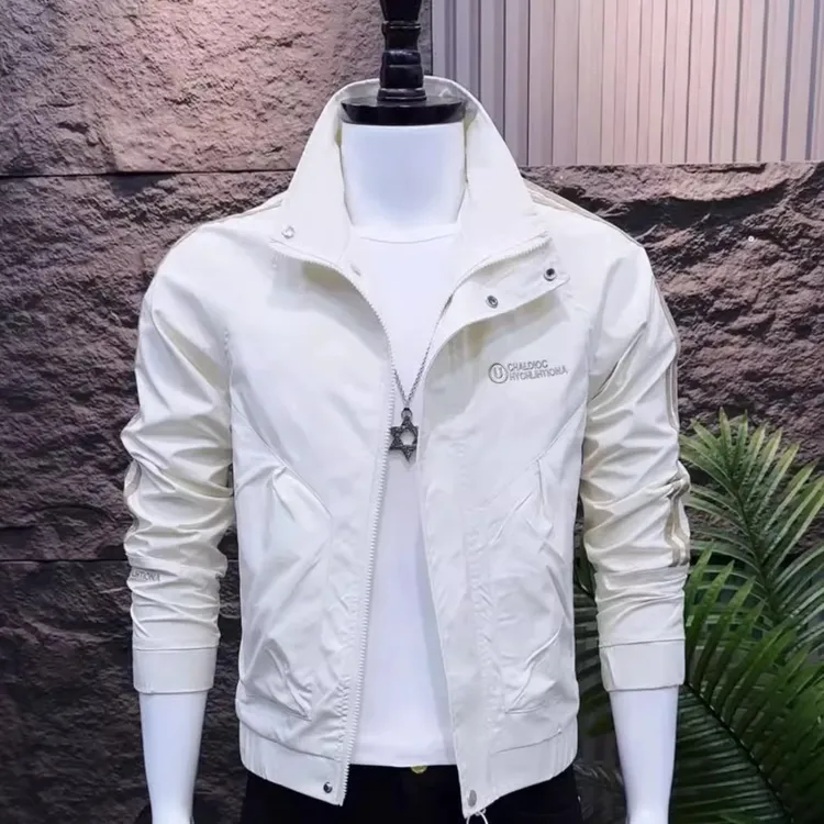 秋季新款男装时尚潮流百搭洋气男士夹克外套气质百搭洋气男装夹克