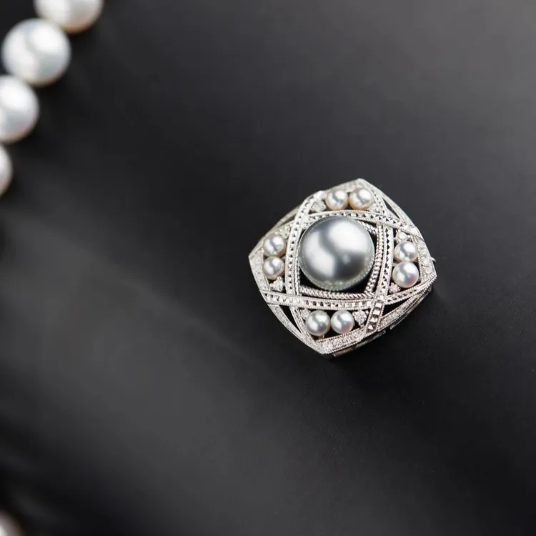 铜合金胸针 优雅银色胸针DIY饰品套装项链手链配件百搭时尚多用