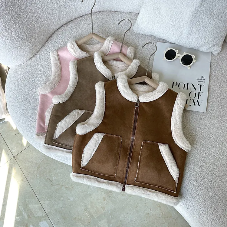 【冬季加绒马甲】儿童马甲冬季男女童马夹加绒加厚保暖坎肩