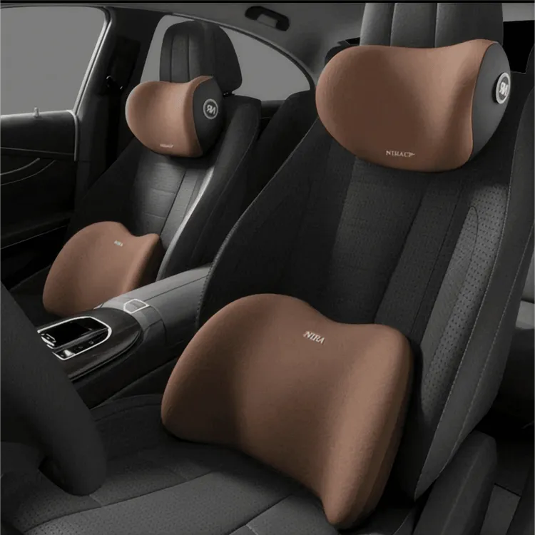 灿登四季通用透气头枕工艺柔软记忆棉靠枕车内专用护颈枕舒适脖枕