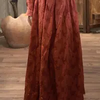 【顾玖儿】原创设计春款复古气质中长款提花半身裙#F1362