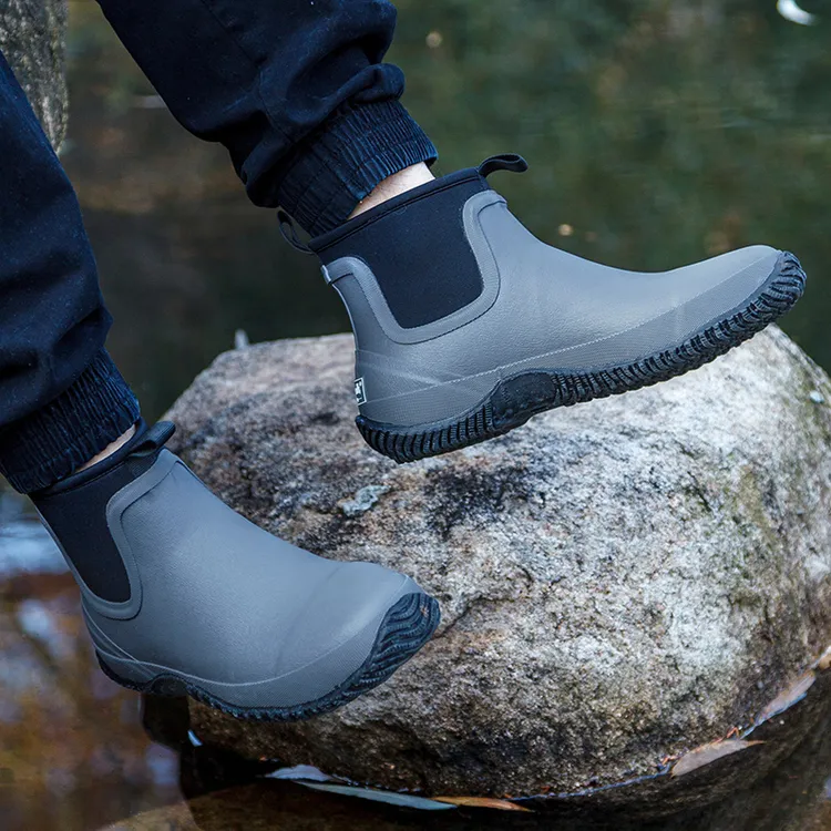 男士牛勃朗防水雨靴防滑雨鞋防水鞋耐磨水靴外穿时尚潮流软底911