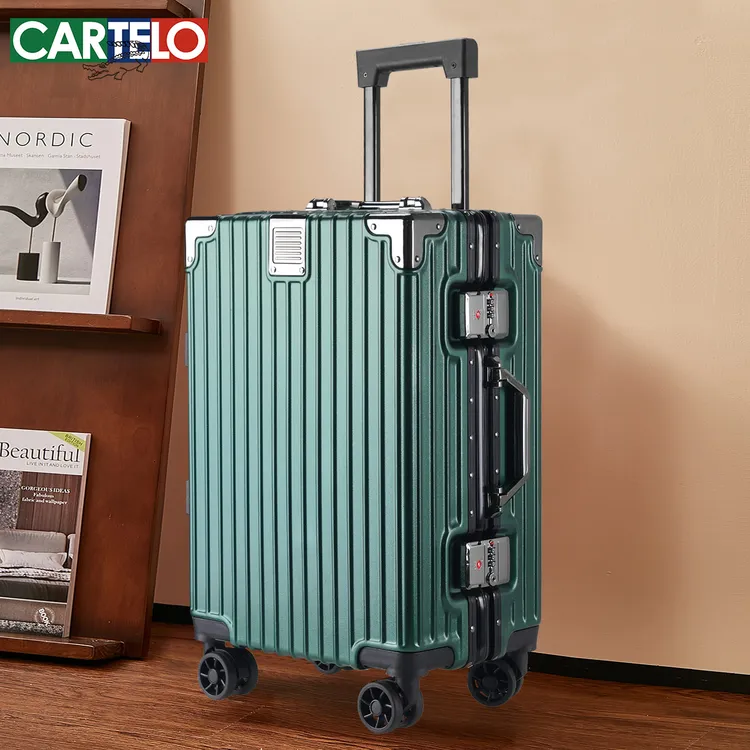 CARTELO/卡帝乐鳄鱼行李箱旅行箱子拉杆箱加厚密码锁登机行李箱